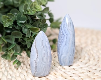 Blue Lace Agate Free Form | Crystal | Gemstone | Healing | Metaphysical | Spiritual | Witchcraft | Genuine