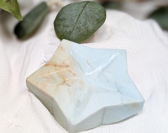 Caribbean Calcite Star Bowl | Crystal | Gemstone | Healing | Metaphysical | Spiritual | Witchcraft | Genuine