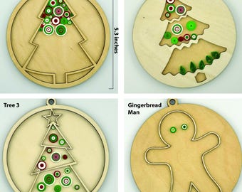 Quilling - Christmas Ornaments for Quilling and Resin
