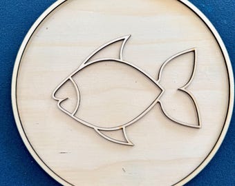Quilling - Fish Frame for Quilling or Resin