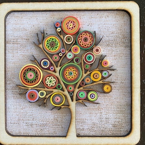 Small Quilling Frames 5" x 5" - Tree of Life