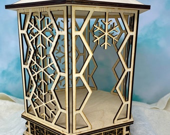 DIY Snowflake Candle Holder