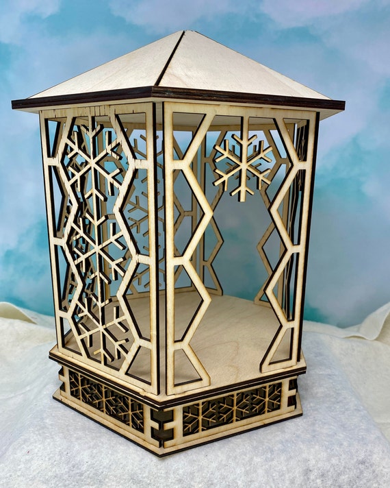 DIY Snowflake Candle Holder