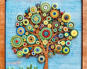 Tree of Life Frame: 5" Wood template for Quilling or Resin Art