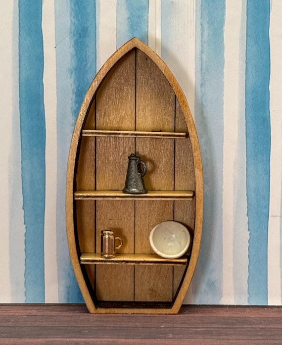 Half Inch Scale Boat Book Shelf