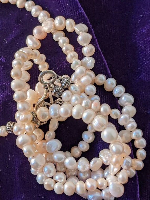 Necklace,Freshwater double strand Pearls, Freshwat