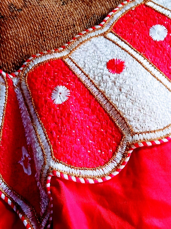 Blouse that's African folk and red - image 5