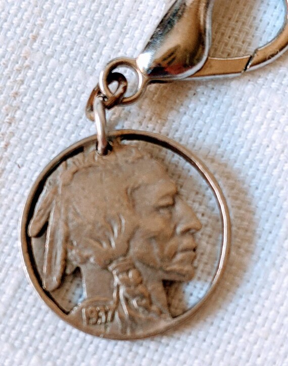Nickel pendant, Indian Nickel Pendant - image 9
