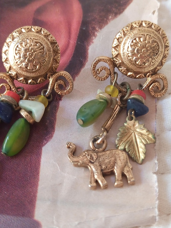 Pierced Elephant Earrings