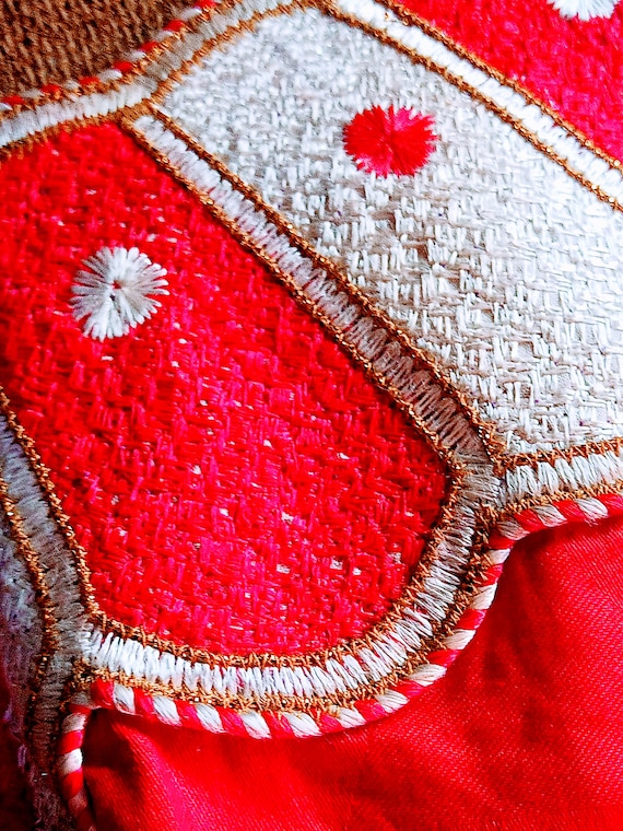 Blouse that's African folk and red - image 8