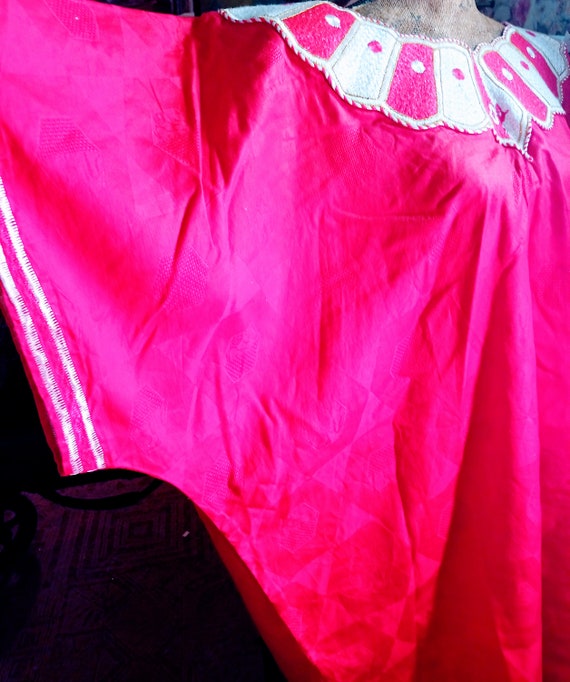 Blouse that's African folk and red - image 4