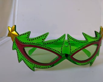 Glasses for Mardi Gras Dragon green shades,Green flame sunglasses, Mardi Gras sunglasses, wild green shades.