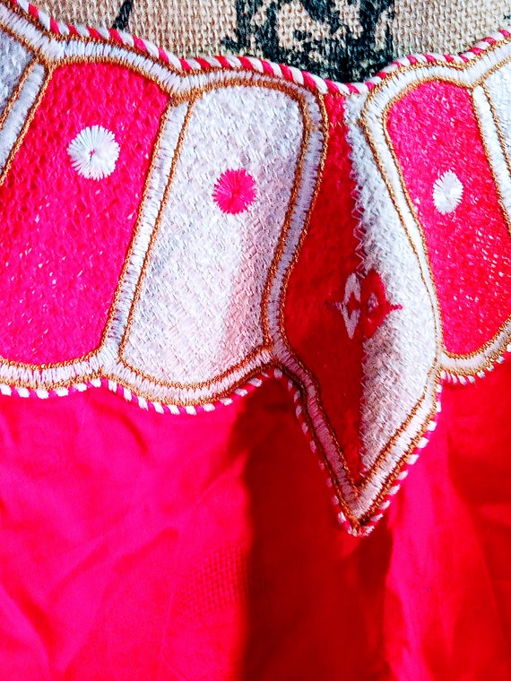 Blouse that's African folk and red - image 7