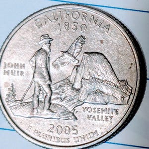 Coin, 2005 D, California Yosemite quarter
