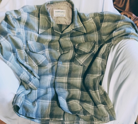 Pendleton wool plaid Oshman's double breasted - image 1