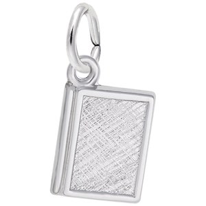 Book Charms (Engravable Sterling Silver and Gold Plated Charms) | Sterling Silver Book Charms
