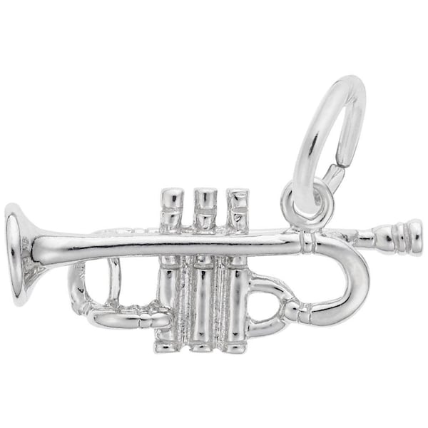 Band Instruments (Sterling Silver Charms for Bracelet)  Trumpet, Saxophone, Flute, Tuba, Clarinet, Oboe, Trombone