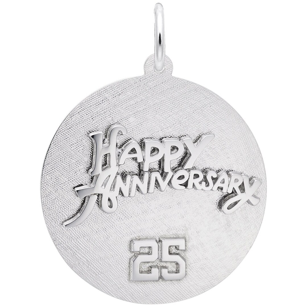 21st Birthday 'Twenty First' Charm - Genuine Sterling Silver 925 Dangle Charm With Clear CZ - Fits Pandora Style Bracelets