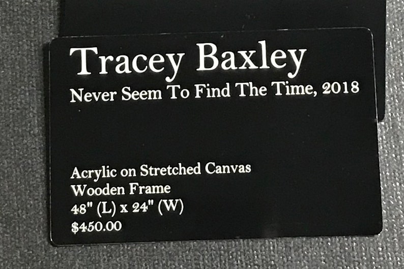 Personalized Gallery Wall Artist Placards Black Wall Etsy