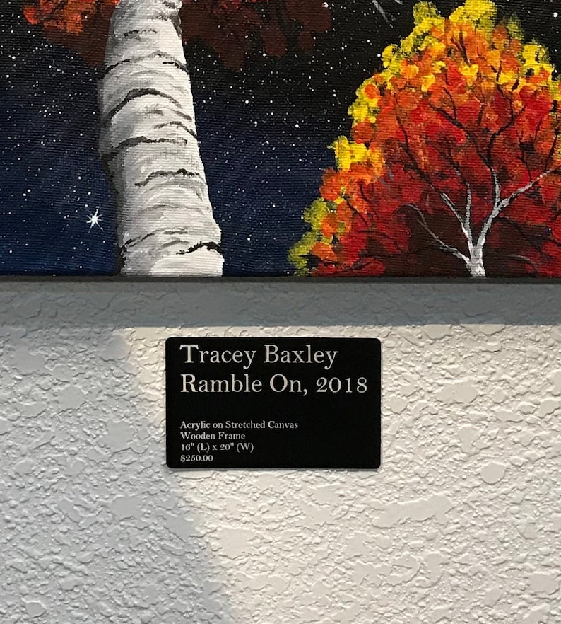 Museum Placards custom Wall Labels for Museum Exhibits & Art Etsy Canada