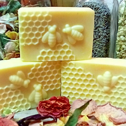 Lotion Bar With Beeswax Lanolin and Essential Oil Lavender Etsy