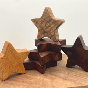 Whimsical Curved Hardwood Stars