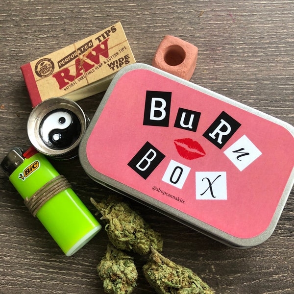 Burn Box, Mean Girls Themed Joint Kit, Includes Everything Pictured, Stoner Kit, Weed Accessory, Stoner Gift, Weed Box, Weed Kit, Stash Box
