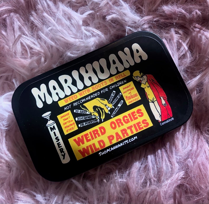 Marihuana Propaganda Joint Kit, Includes Everything Pictured, Stoner Kit, Stoner Gifts, Grinder, Stoner, Stoner Box, Stash Box, Cannakits 