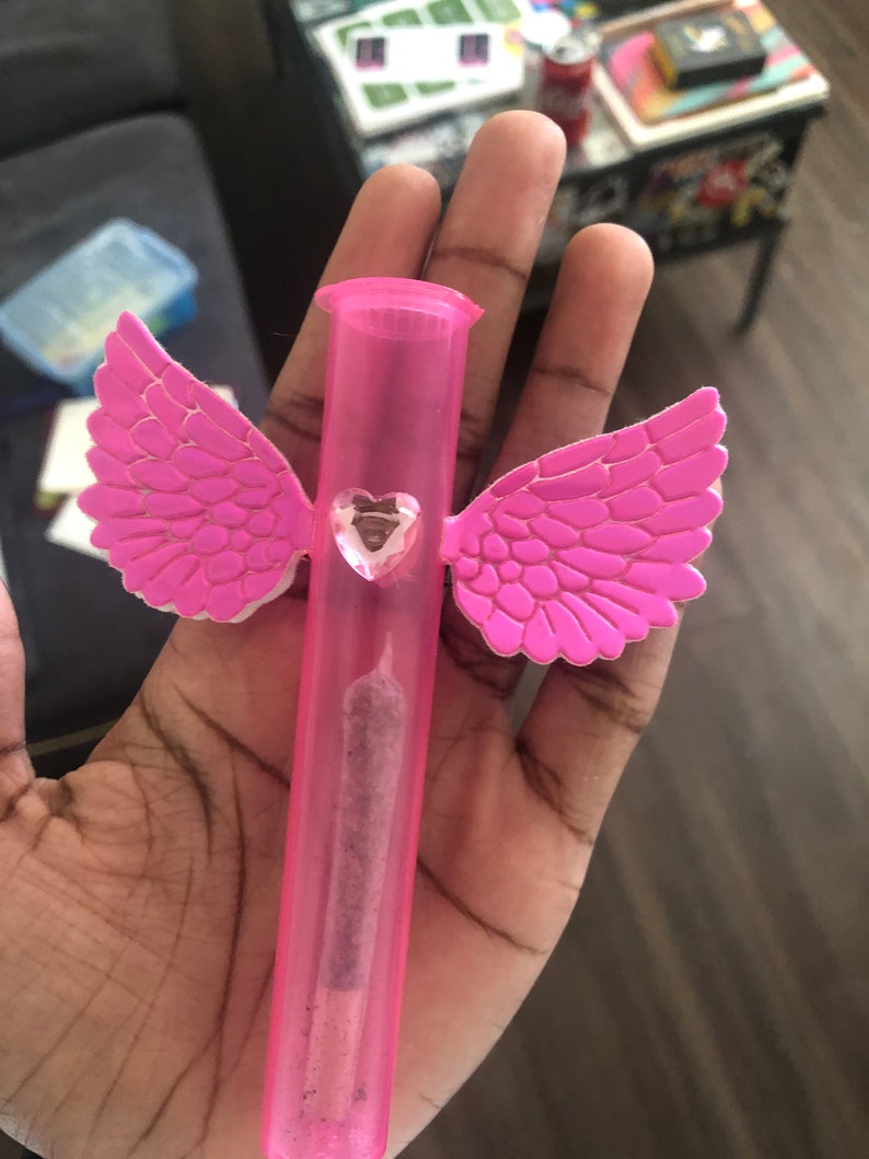 Winged Doob Tube Weed Accessory Stoner Gift Weed Kit Stash Etsy