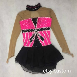 pink panther figure skating dress Pink panther tuxedo figure skating dress