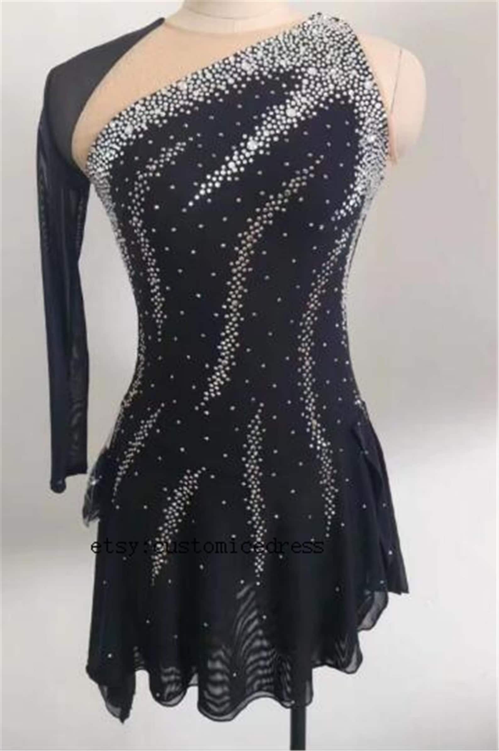 black mini dress with lace Long Sleeve Early 2000s fashion trend halterneck Color:Ivory Lace+Nude Lining