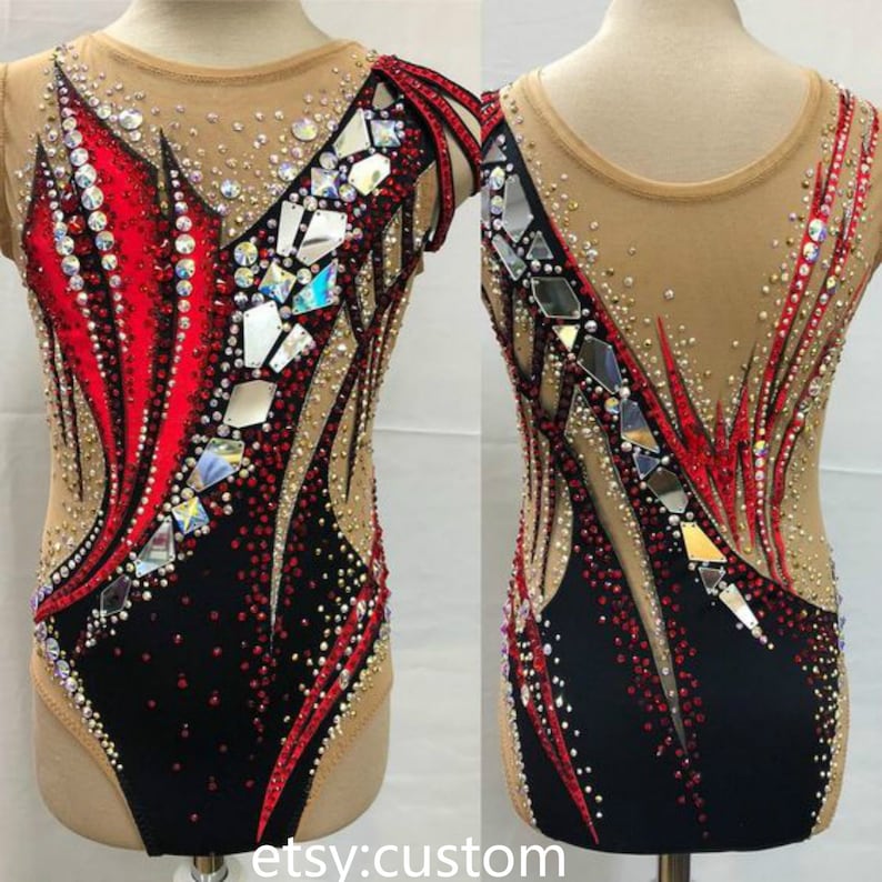 rhythmic gymnastics leotards custom rg gymnastics leotard competition T001
