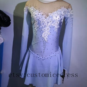 Girls  Competition Ice Skating Dress for Women Custom Figure Skating Dresses Kids