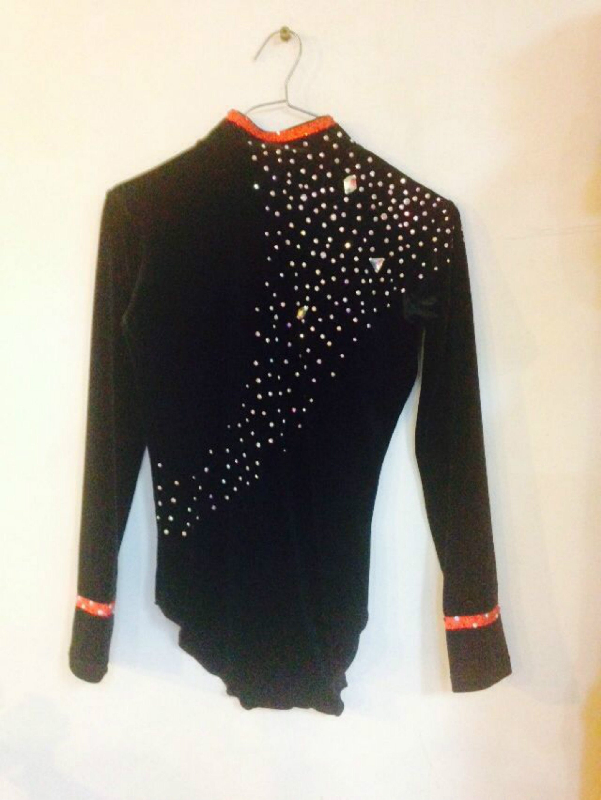 Men Figure Skating Suit for Competition Spandex Boys Black Ice Etsy UK