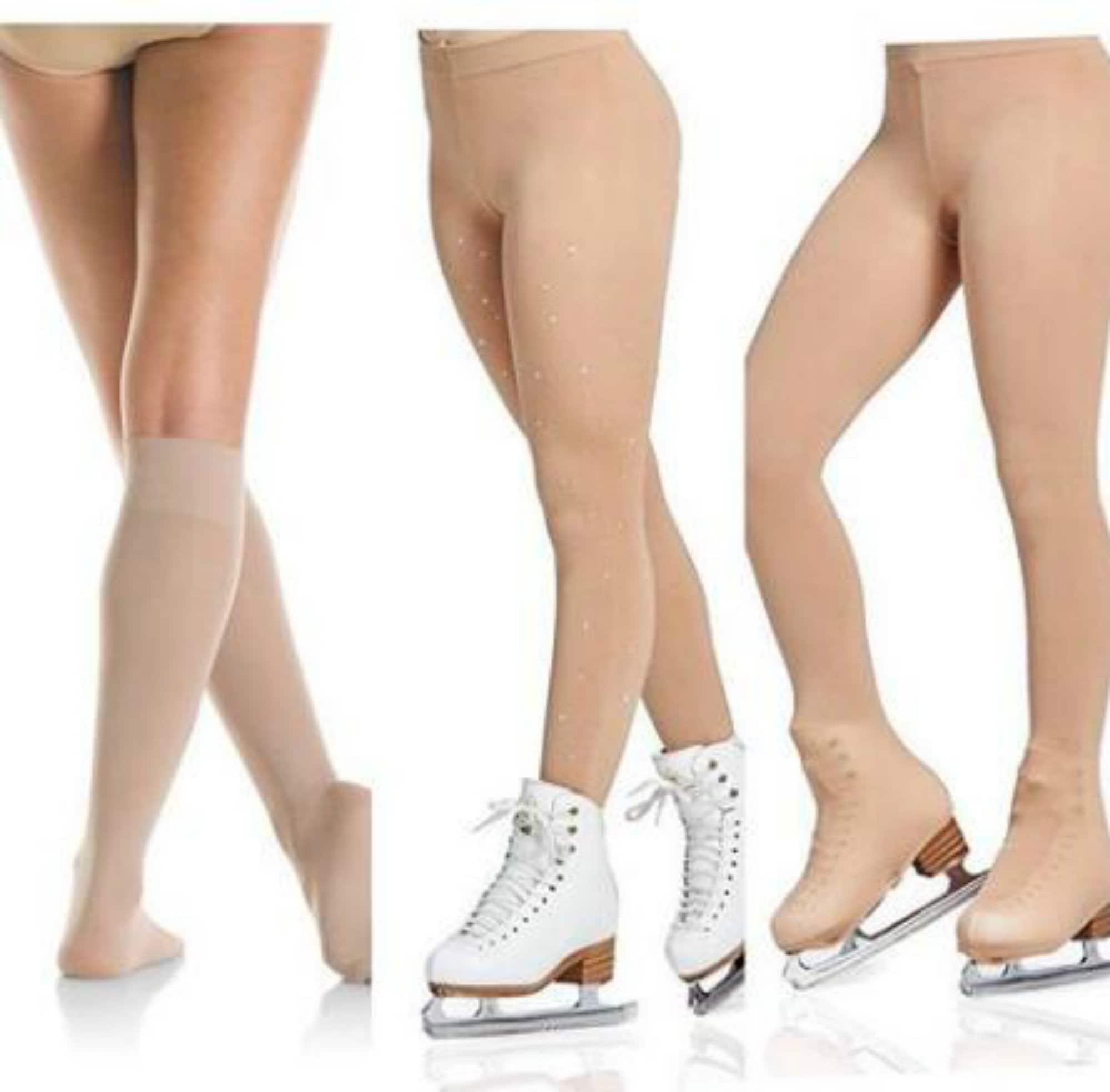 Ice Skating Socks Custom Girls figure skate Stockings Skin Etsy