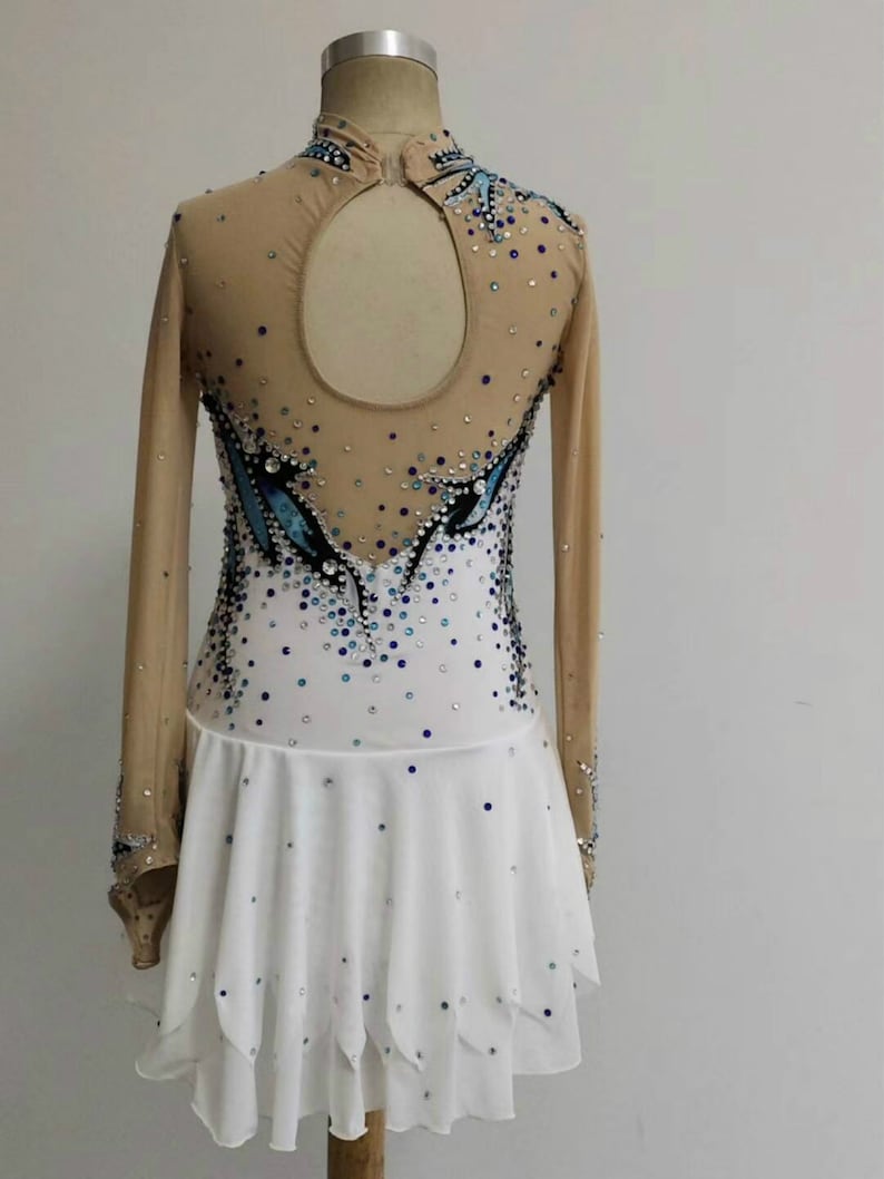 White Ice Skating Dresses Custom Women Competition Ice Skating Etsy