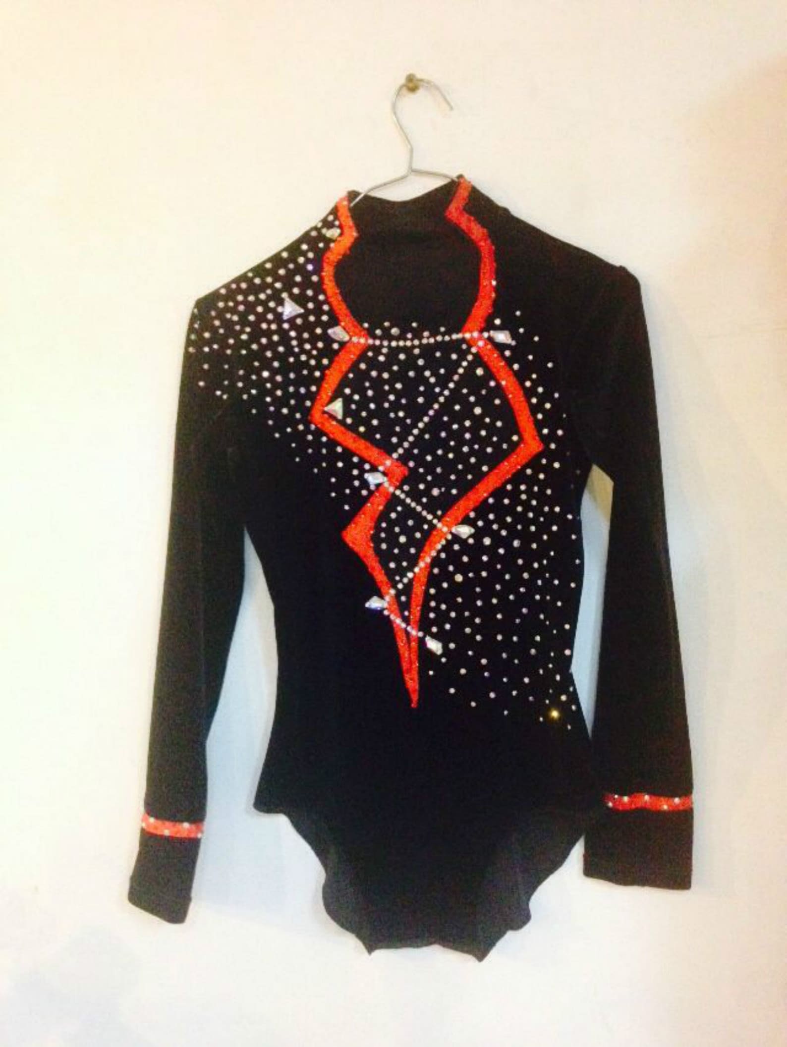 Men Figure Skating Suit for Competition Spandex Boys Black Ice Etsy