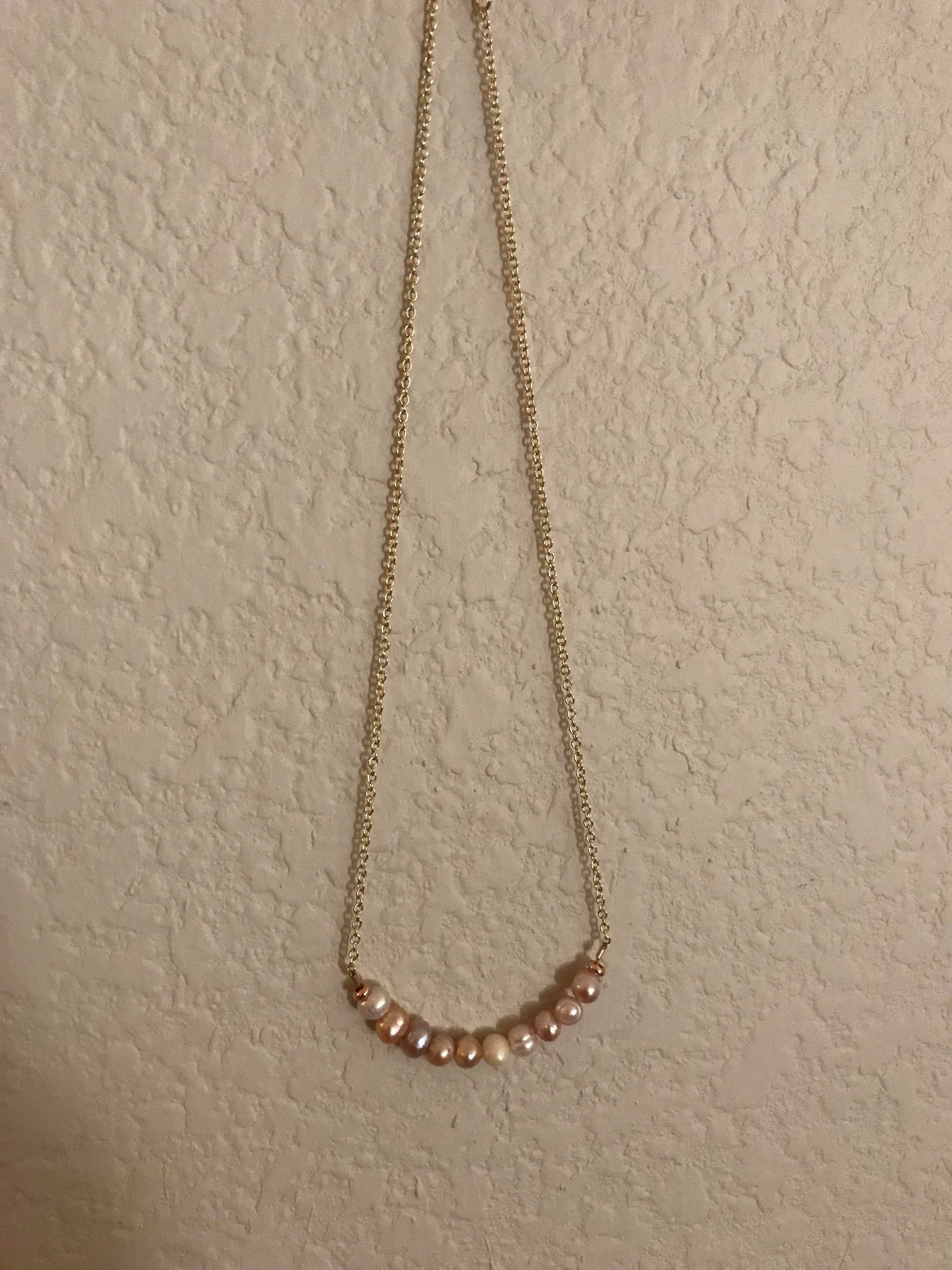 Pink Pearl Chain