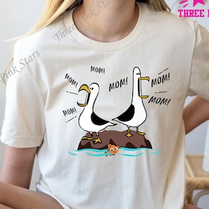 Mom Mom Mom Nemo Seagull Shirt, Finding Nemo T-shirt, Funny Nemo Tee, Epcot Shirts E3773