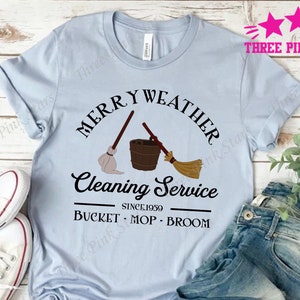 Sleeping Beauty Shirt, Merryweather Cleaning Service, Fairy Godmothers E3796