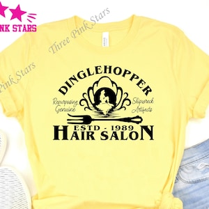 Dinglehopper Hair Salon Shirt, Little Mermaid T-shirt, Ariel Tee E4147