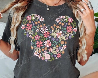 Epcot Flower And Garden Festival Comfort Colors Shirt, Flower Mouse Head Shirt E4146