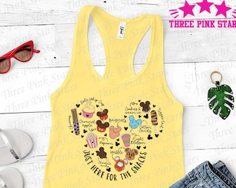 Epcot Snacks Tank Top, Just Here For The Snacks Tank, Snack Goals Tank Top, Magical Trip Tee E5123