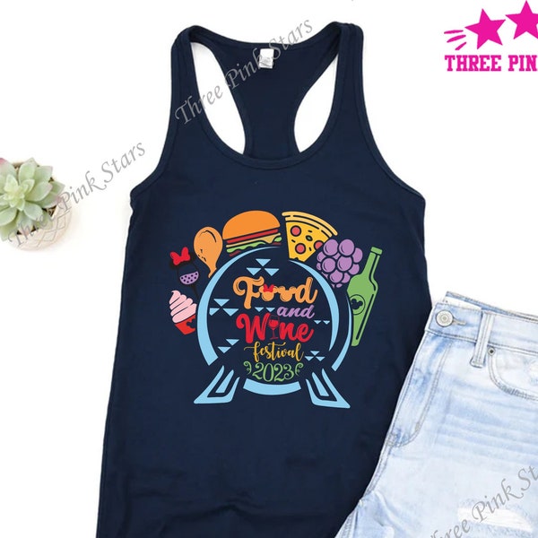 Epcot Food and Wine Tank Top, International Food and Wine Festival Tank Top, Epcot Tee E4004