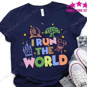 Epcot Run Shirt, ich laufe das World Shirt E4955