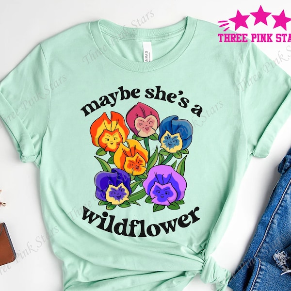 Chemise Alice au pays des merveilles, chemise fleurs sauvages, Epcot fleurs et jardins, T-shirt amateur de plantes E3646