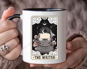 Writer Mug, The Writer Tarot Mug, Gift for Author, Journalist Gift, Novel Writing Gift, Novelist Mug E4900