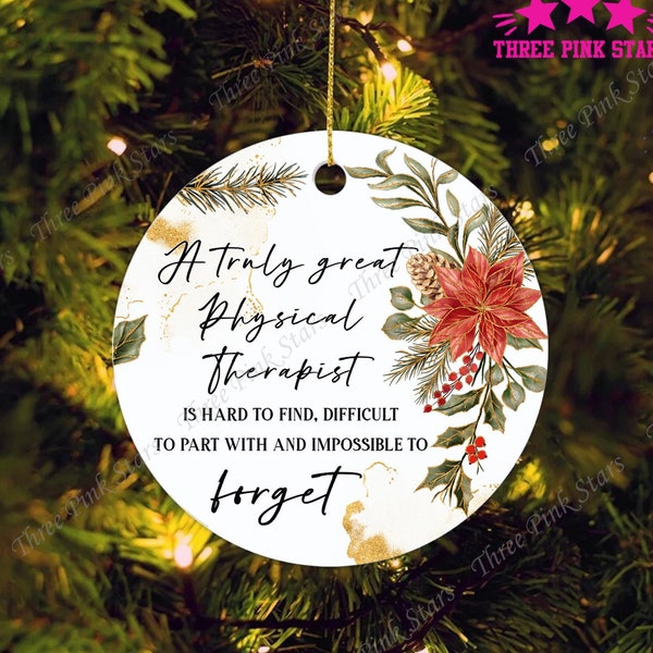 Physical Therapist Ornament, Thank You PT Ornament, Physical Therapy Ornament, PTA R0201