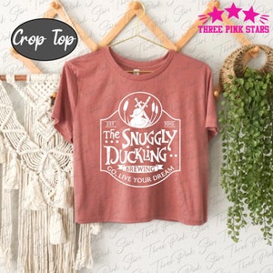 The Snuggly Duckling Brewing Tangled Crop Top, Rapunzel Crop Tee E3718