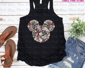 Epcot-tanktop bloemen- en tuinfestival, tanktop bloemenmuis E4146